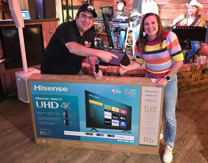 Music bingo grand-prize winner