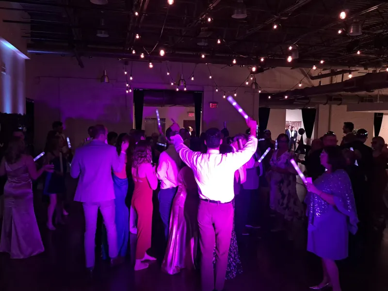 Glow stick dance party