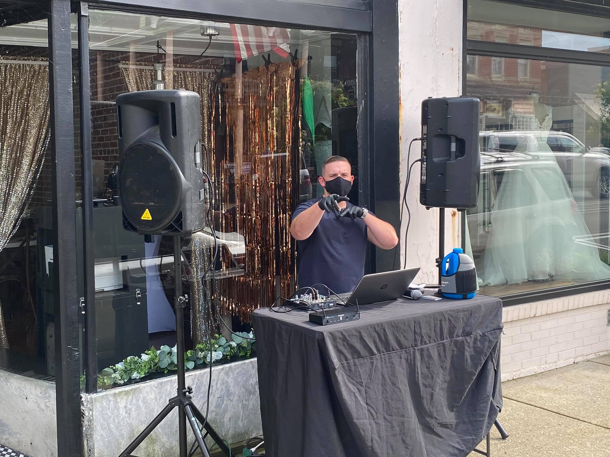 DJ performing at an All Star Entertainment event